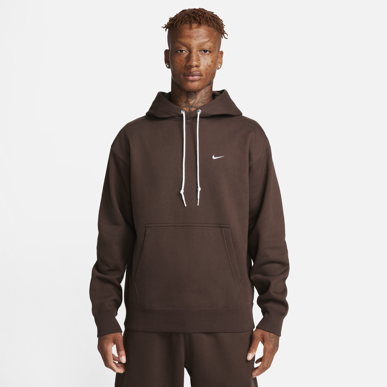 Mikina Nike Solo Swoosh Fleece Pullover Hoodie Hnedá | DX1355-237, 0