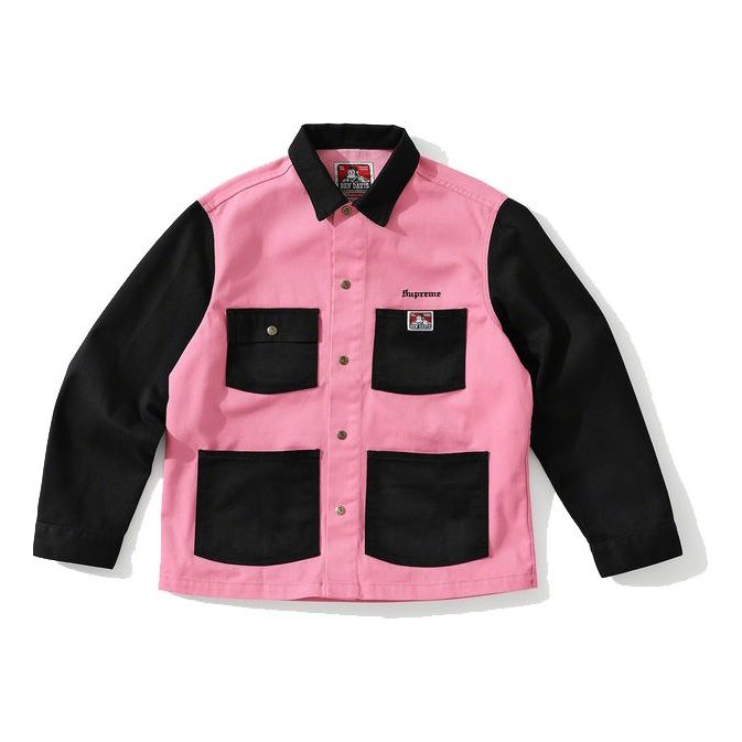 Bunda Supreme Ben Davis Chore Coat Ružová | SUP-FW19-385