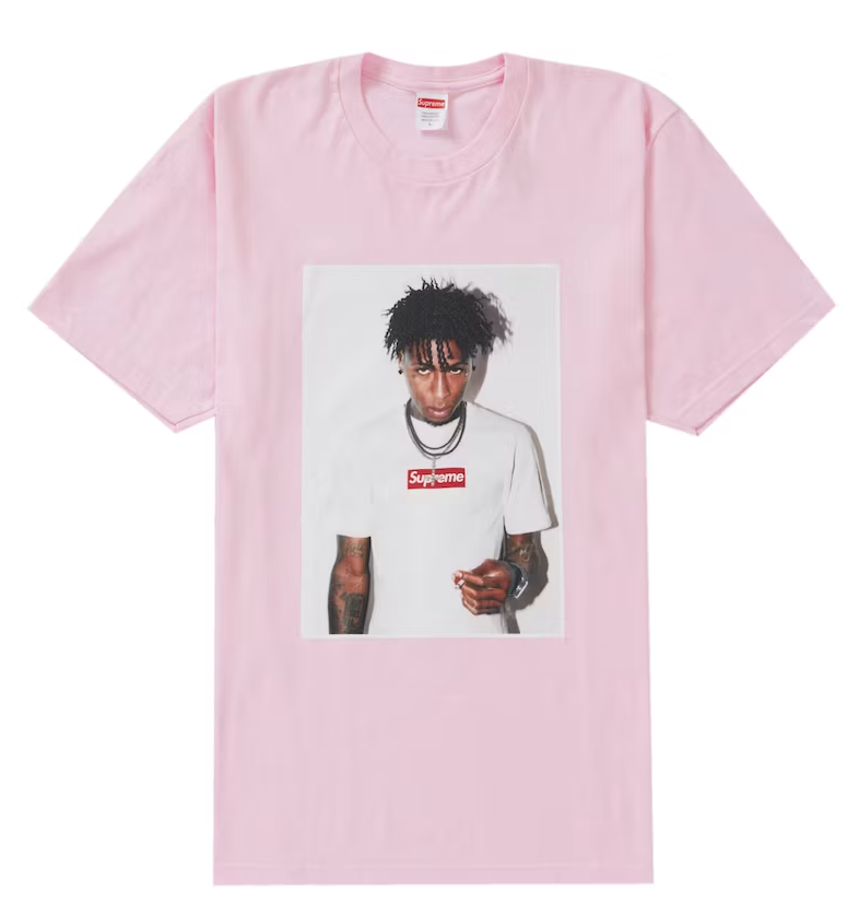 Tričko Supreme NBA Youngboy Tee Ružová | FW23T48 LIGHT PINK, 0