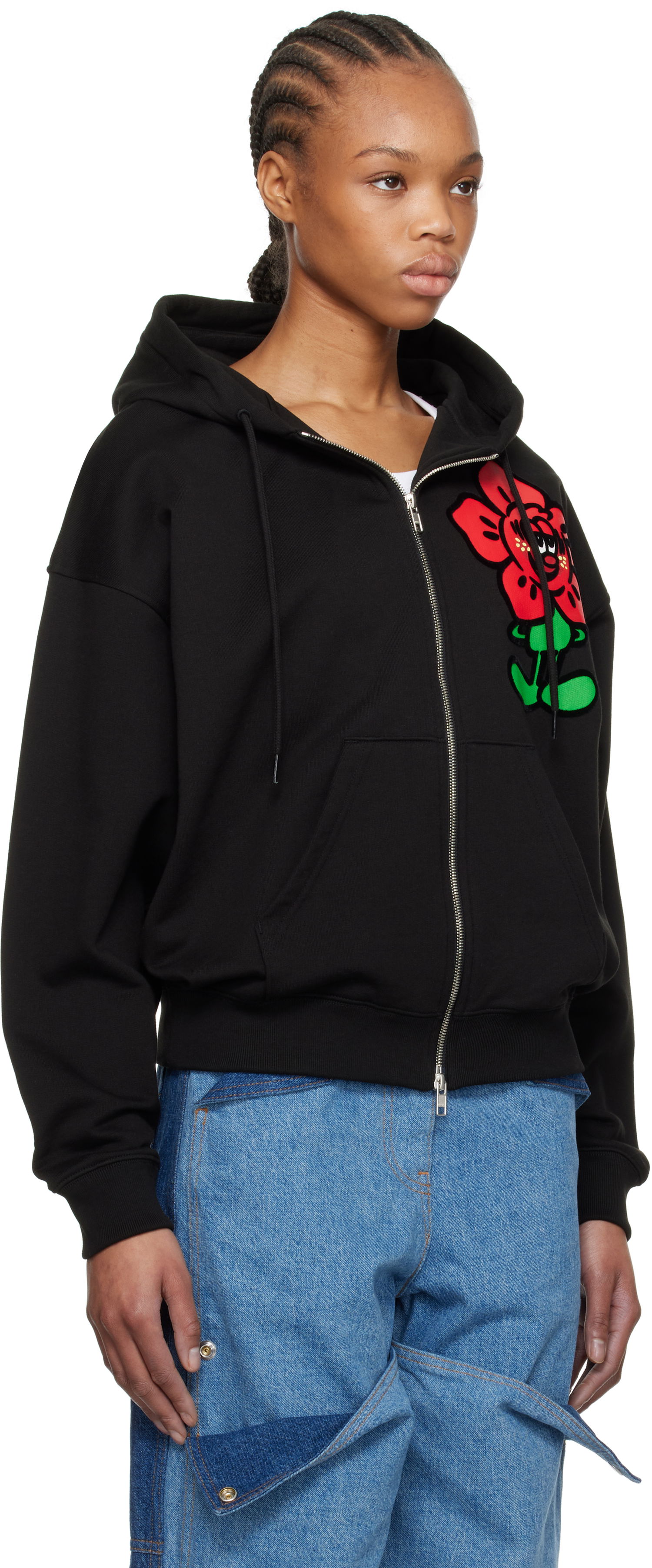 Mikina KENZO Kenzo Paris VERDY Edition Oversized Zip-Up Hoodie Čierna | FF52SW1864MF, 1