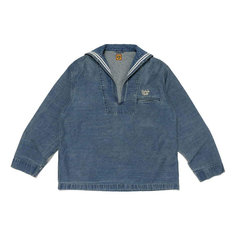 Košeľa Human Made Sailor Denim Shirt Modrá | HM27SH011