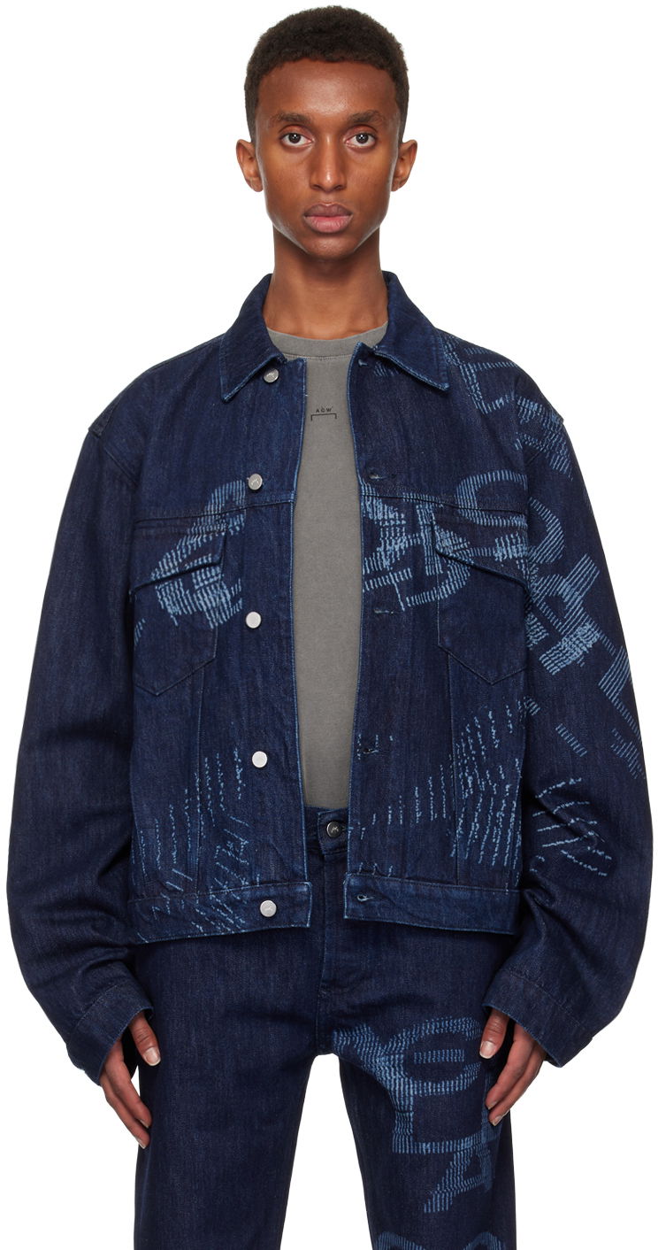 Bunda A-COLD-WALL* Annex Denim Jacket Navy | ACWMH059B, 0