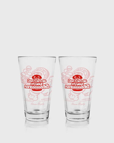 Home decor EDWIN Edwin Supply Tanuki Graphic Cola Glasses - Pack of 2 Červená | I035937-H400, 3