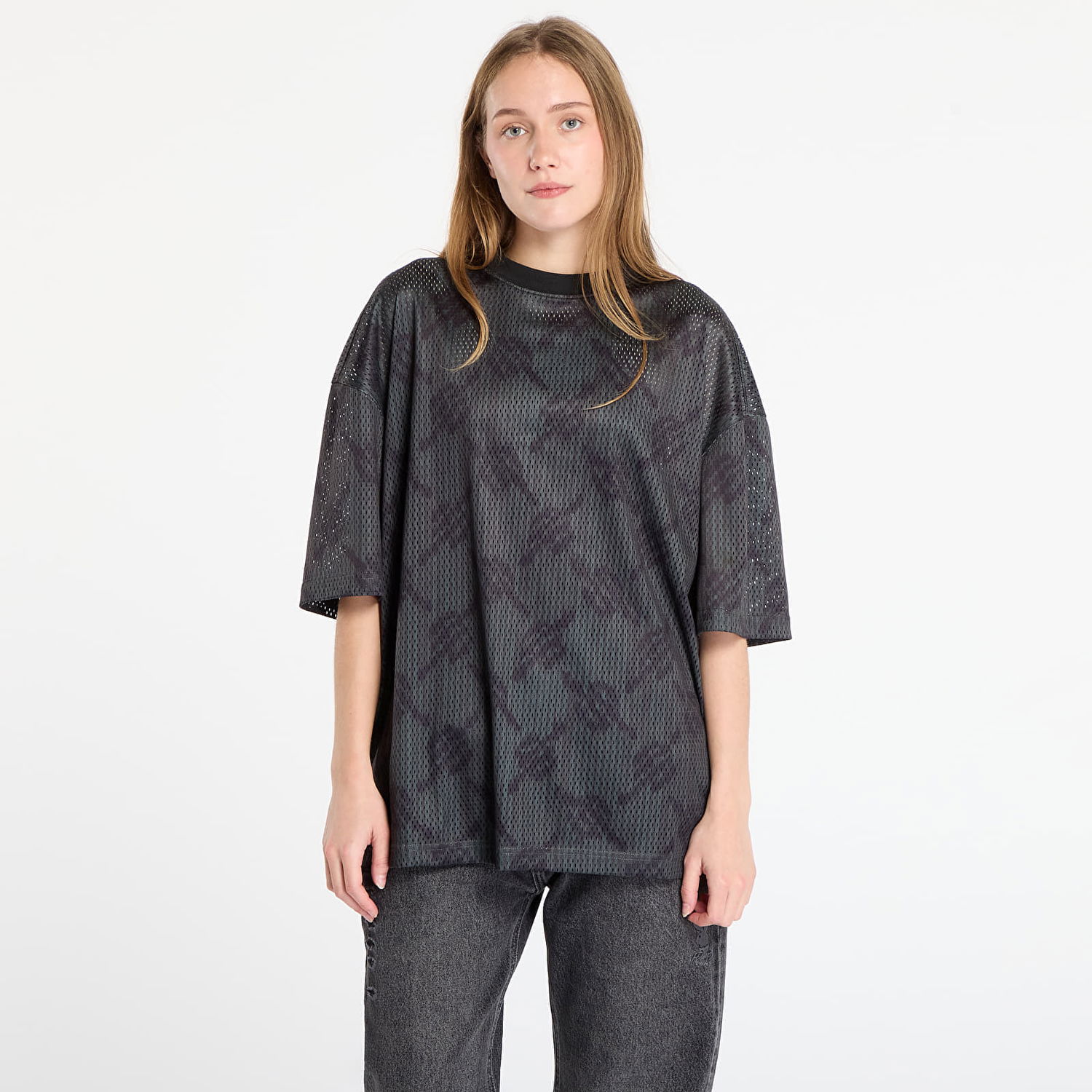 Tričko DAILY PAPER T-shirt Matchstick Mesh Ss T-Shirt Rosin Green Čierna | 2521065, 0