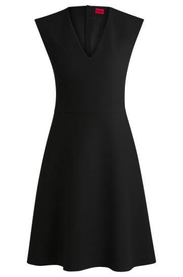 Šaty BOSS Stretch Swing Dress Čierna | 50523037, 0