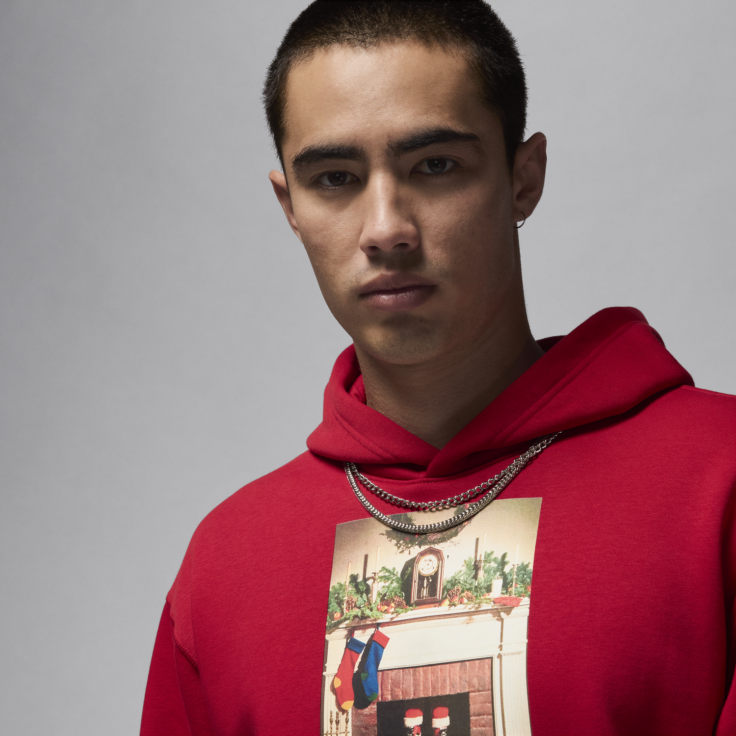 Mikina Jordan Jumpman "Chimney" Fleece Hoodie Červená | HQ5654-687, 1