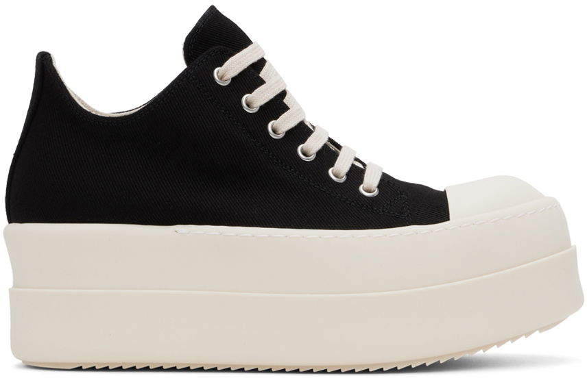Tenisky a topánky Rick Owens DRKSHDW Black Porterville Double Bumper Low Sneaks Sneakers Čierna | DS02D2832 DO, 0