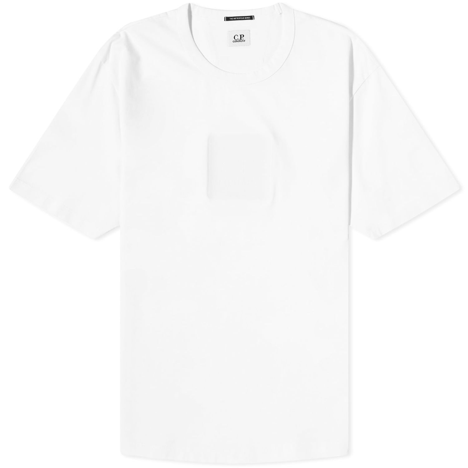 Tričko C.P. Company Mercerized Logo T-Shirt Biela | 15CLTS197A-006370W-101, 0
