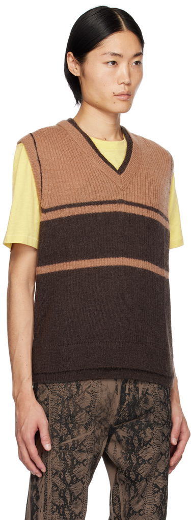Sveter Paul Smith Paul Smith Commission Edition Striped Knit Vest Hnedá | M1R-306Y-L02195-64, 1