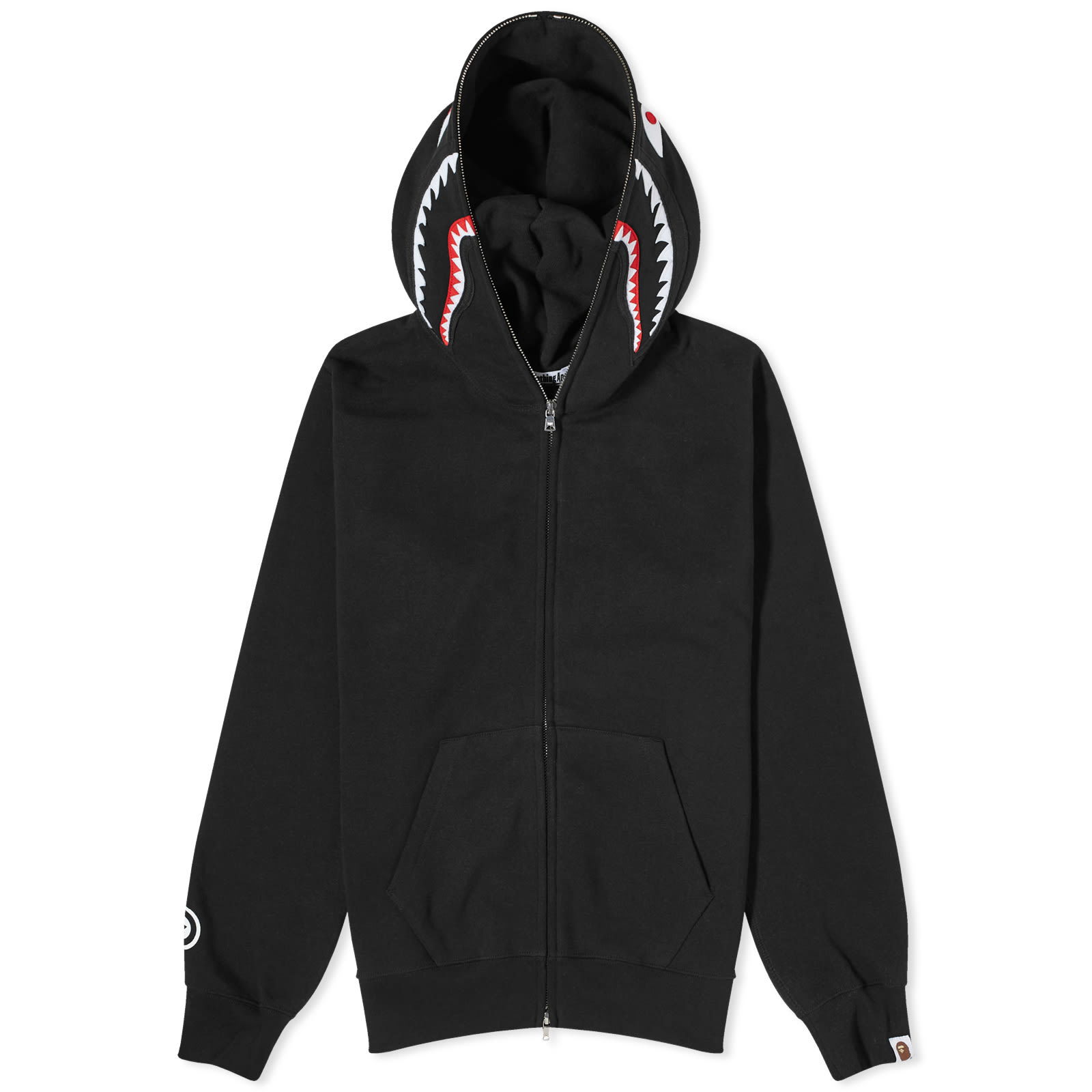 A Bathing Ape Shark Full Zip Hoodie Black