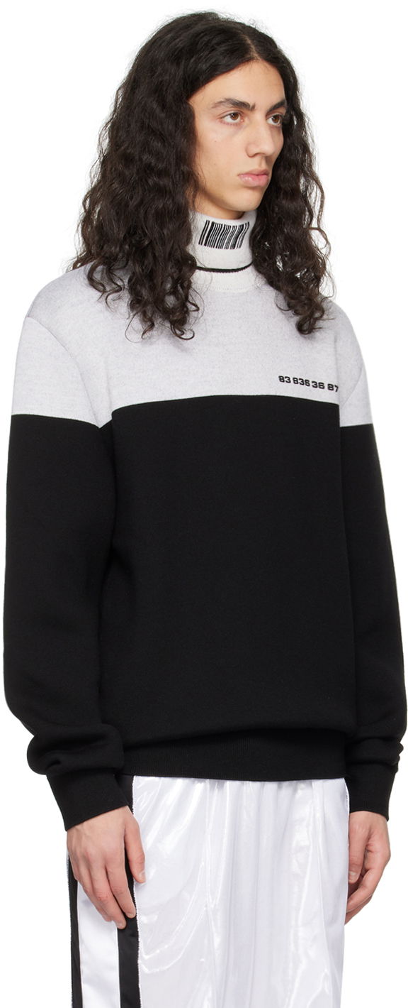 Sveter VETEMENTS Colorblocked Turtleneck Čierna | VL16KN420B, 1