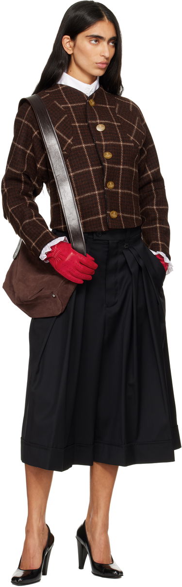 Bunda Vivienne Westwood Vivienne Westwood Plaid Pourpoint Jacket Hnedá | 3304000S-W019W-, 3