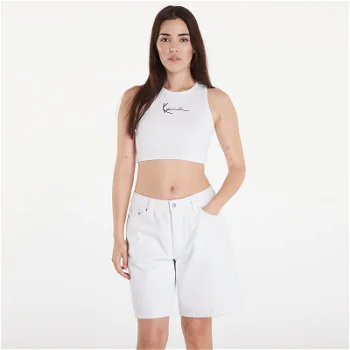 Karl Kani Top Small Signature Essential Racer Rib Top White KW-TP011-002-01