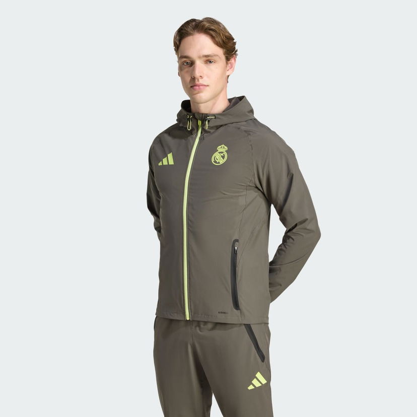 Bunda adidas Performance Real Madrid Tiro 25 Competition Travel Jacket Zelené | JV5322