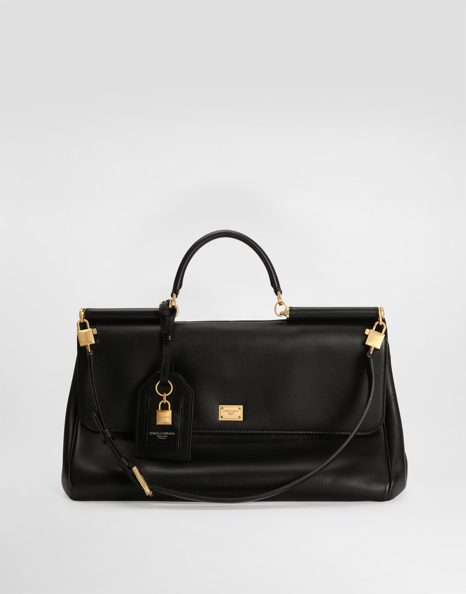 Kabelka Dolce & Gabbana Dolce & Gabbana My Sicily Plongé Calfskin Handbag Čierna | BB7814B732180999, 1