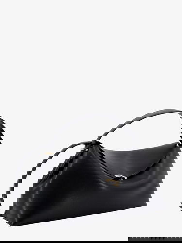 Taška cez rameno TOTEME T-Lock Leather Shoulder Bag Čierna | 234WLGBG417LE0025001, 2