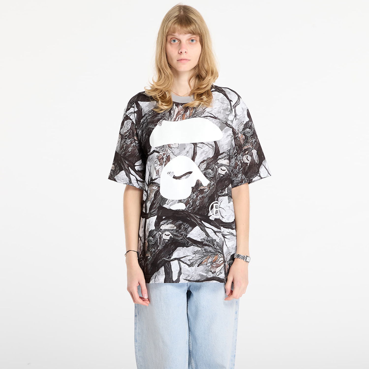 Tričko BAPE Tree Edge Camo Ape Face Relaxed Fit T-Shirt Rôznofarebný | 001CSL801012MWHT, 1