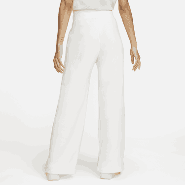 Tepláky Nike Phoenix Fleece High-Waisted Wide-Leg Sweatpants Biela | DQ5615-133, 4