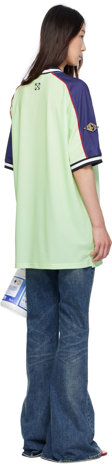 Tričko Off-White Off-White Soccer T-Shirt Zelené | OWDH008S25JER0011427, 2