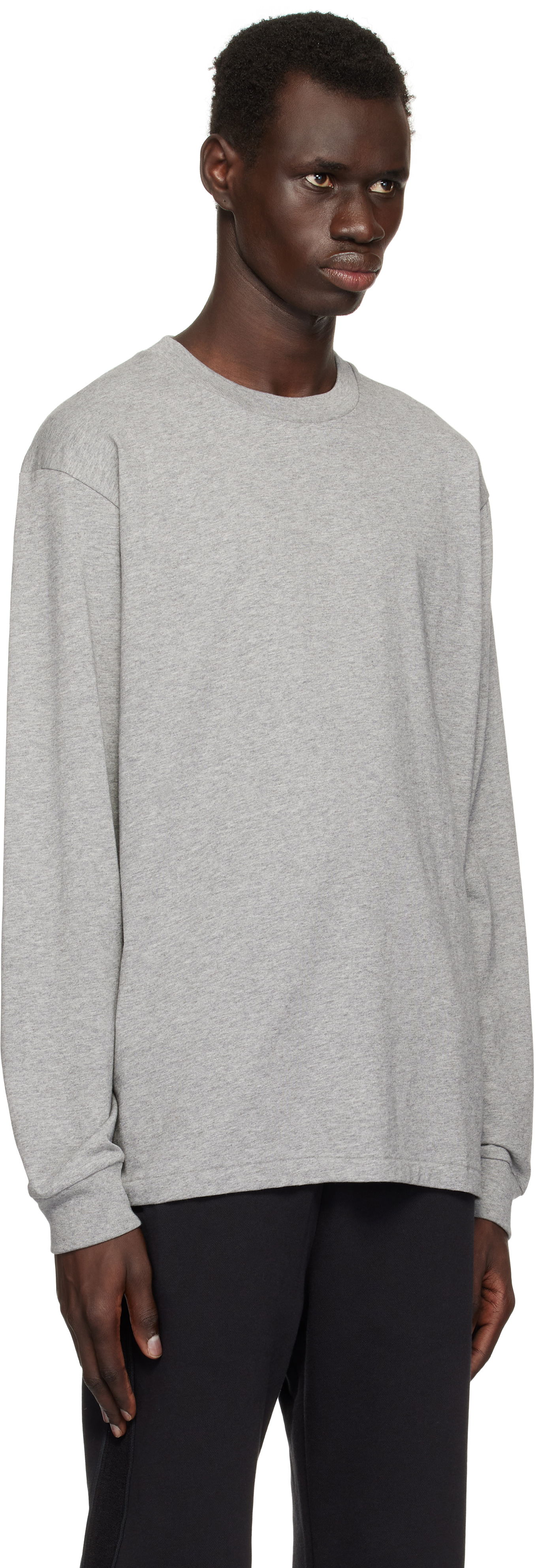 Tričko John Elliott John Elliott University Long Sleeve T-Shirt Šedá | A189A42541A, 1