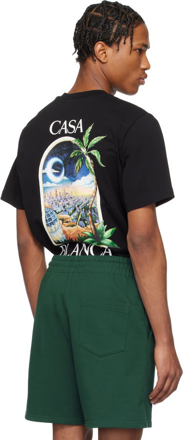 Tričko Casablanca Casablanca LA Night Graphic T-Shirt Čierna | MS25-JTS-001-11, 2