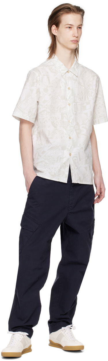 Košeľa Paul Smith PS Paul Smith Pattern Shirt Biela | M2R-695U-M21966-02, 3