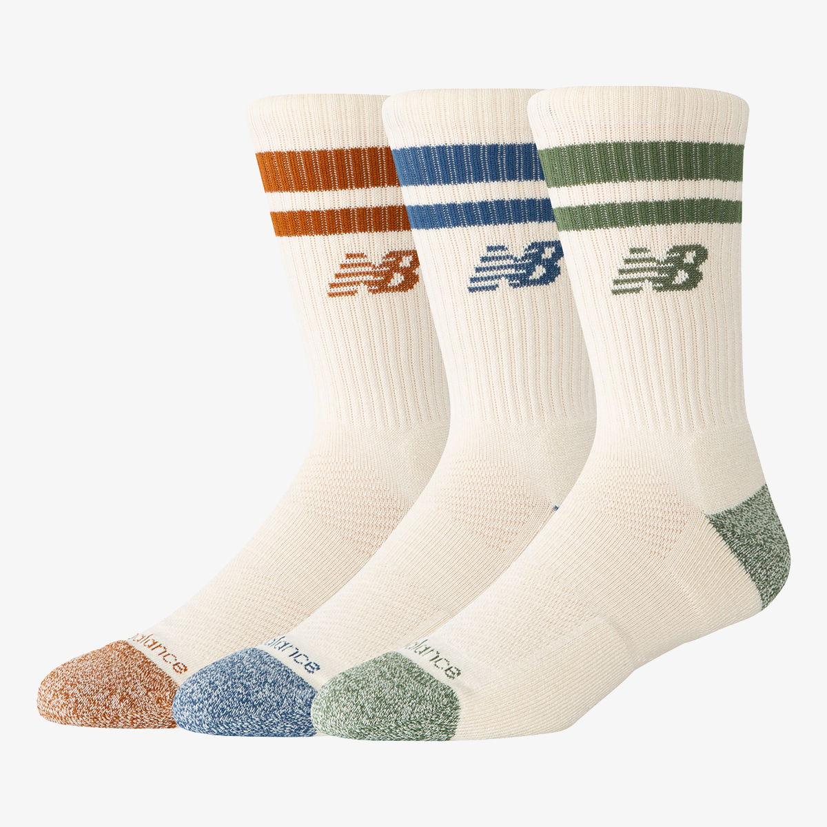 Ponožky New Balance Multicolor Crew Socks Biela | NBLAS35210AS3, 1