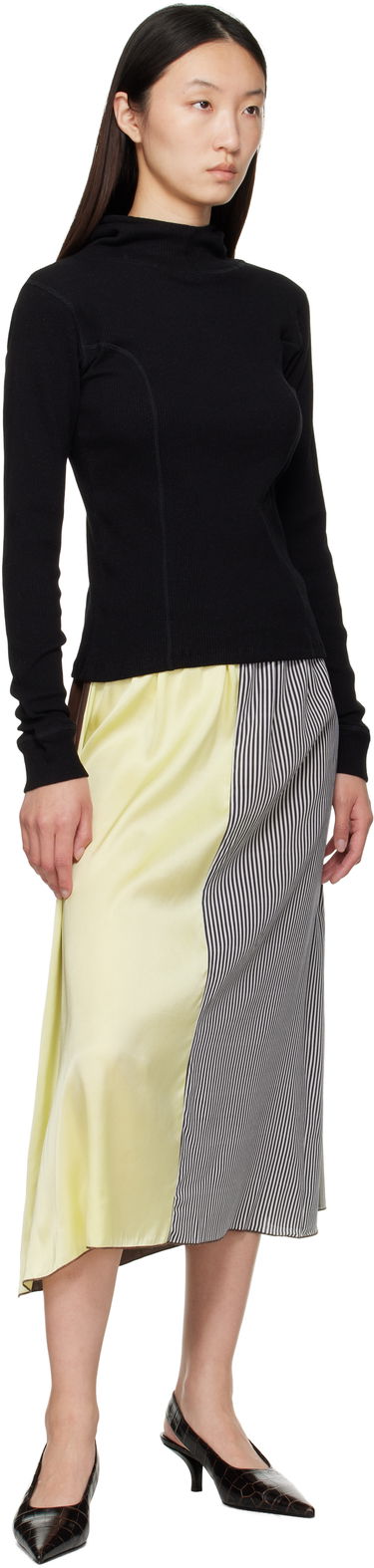 Mikina Baserange Baserange Hanifa Ribbed Hoodie Čierna | TTHH-RCR-AU25, 3