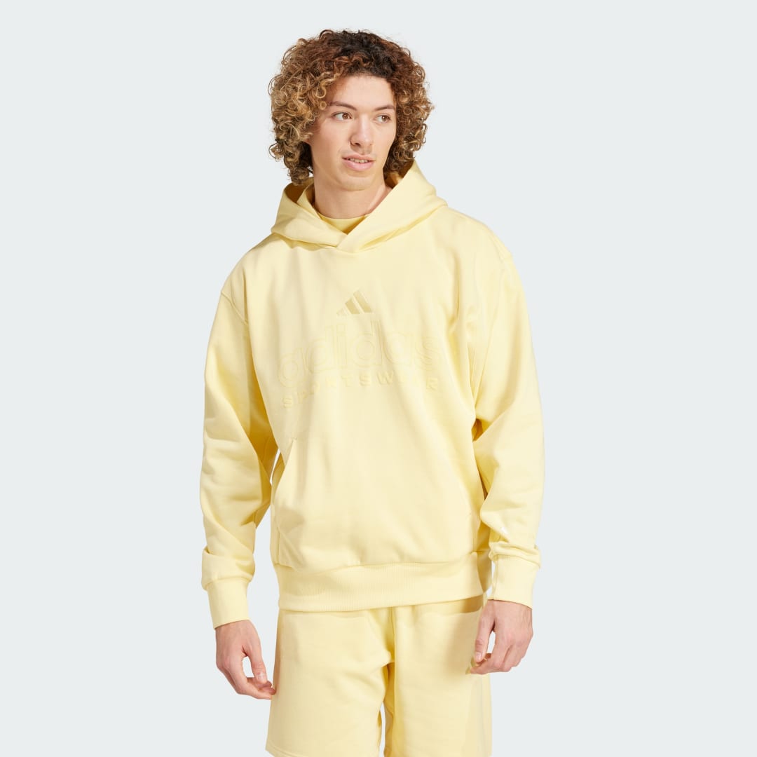 Mikina adidas Performance ALL SZN Fleece Graphic Hoodie Žltá | IY6599, 0