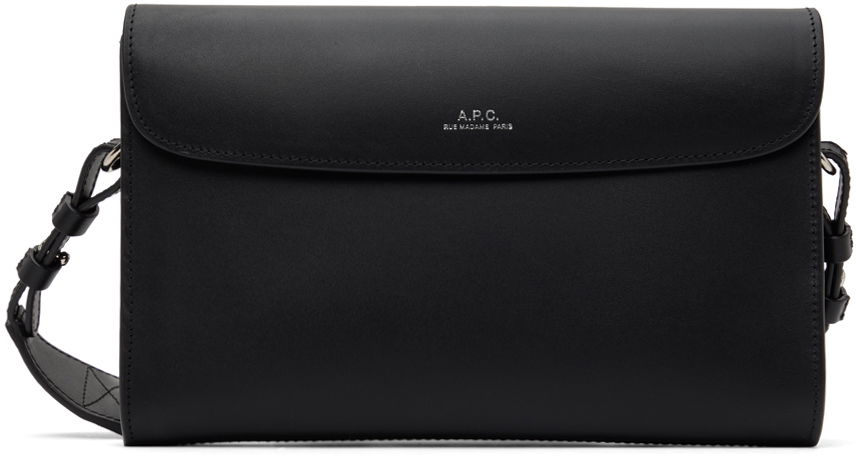 Taška cez rameno A.P.C. James Bag Čierna | PXAWV-H61752, 0