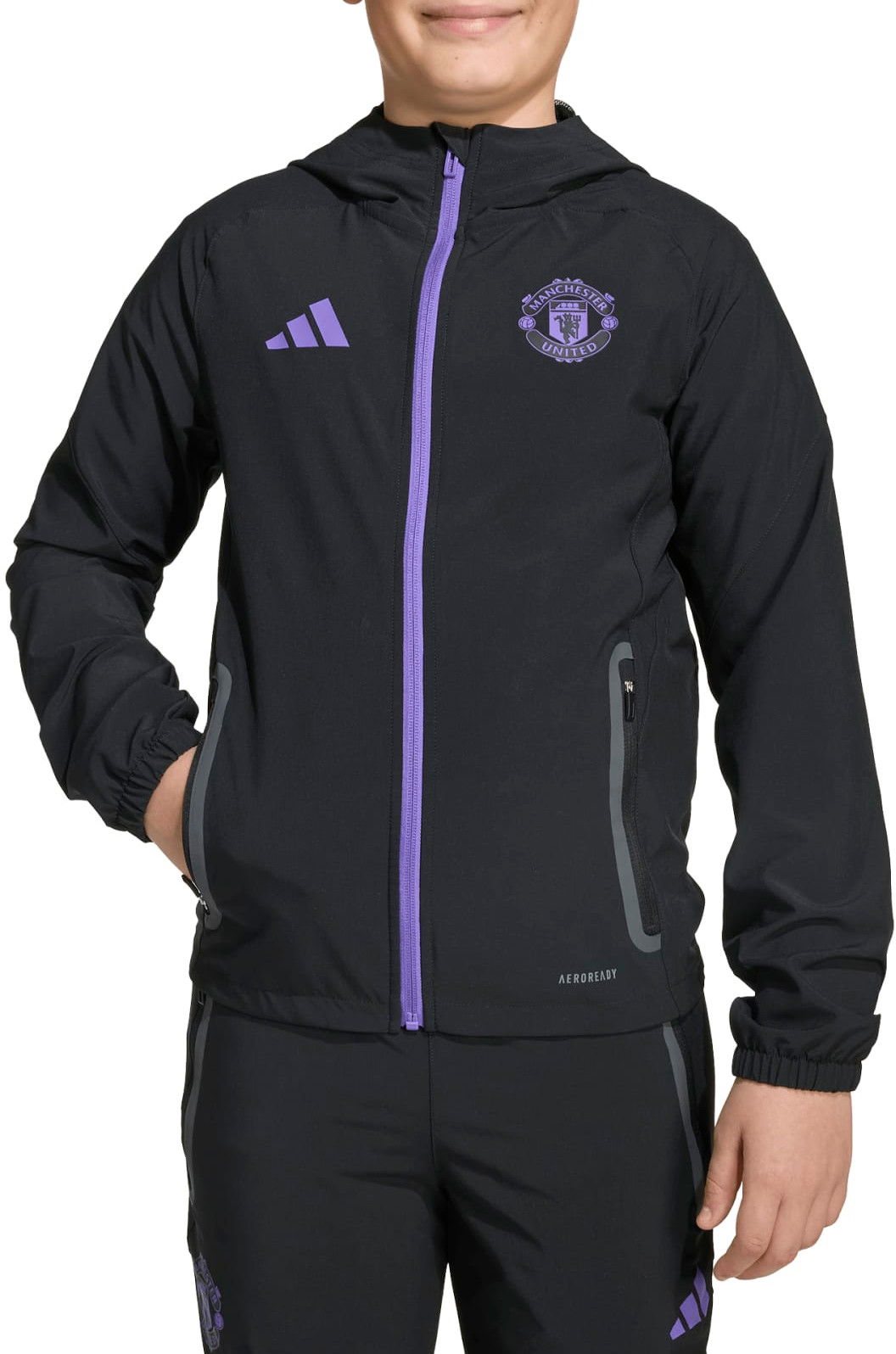 Nohavice adidas Performance Manchester United Tiro 25 Competition Travel Pants Čierna | JV5353, 1