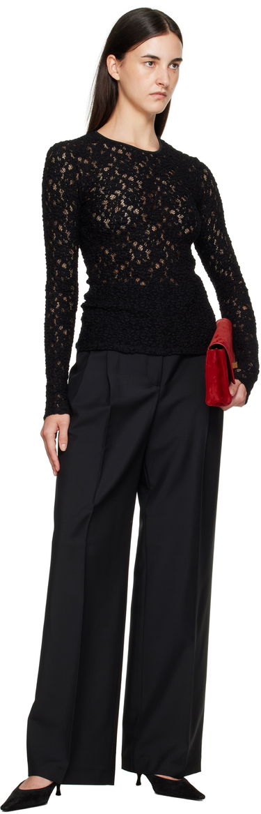 Tričko Max Mara Max Mara Gennaio Lace Top Čierna | 2526946041600, 3