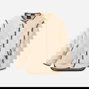 Emmersyn Braided Trim Sherpa Jacket with Patch Pockets