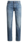 Tapered-Fit Stonewashed Jeans