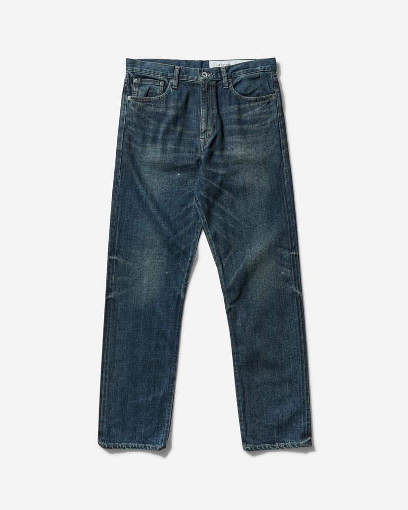 Nohavice Neighborhood Washed Denim DP Mid Pants Modrá | 242XBNH-PTM06 IN