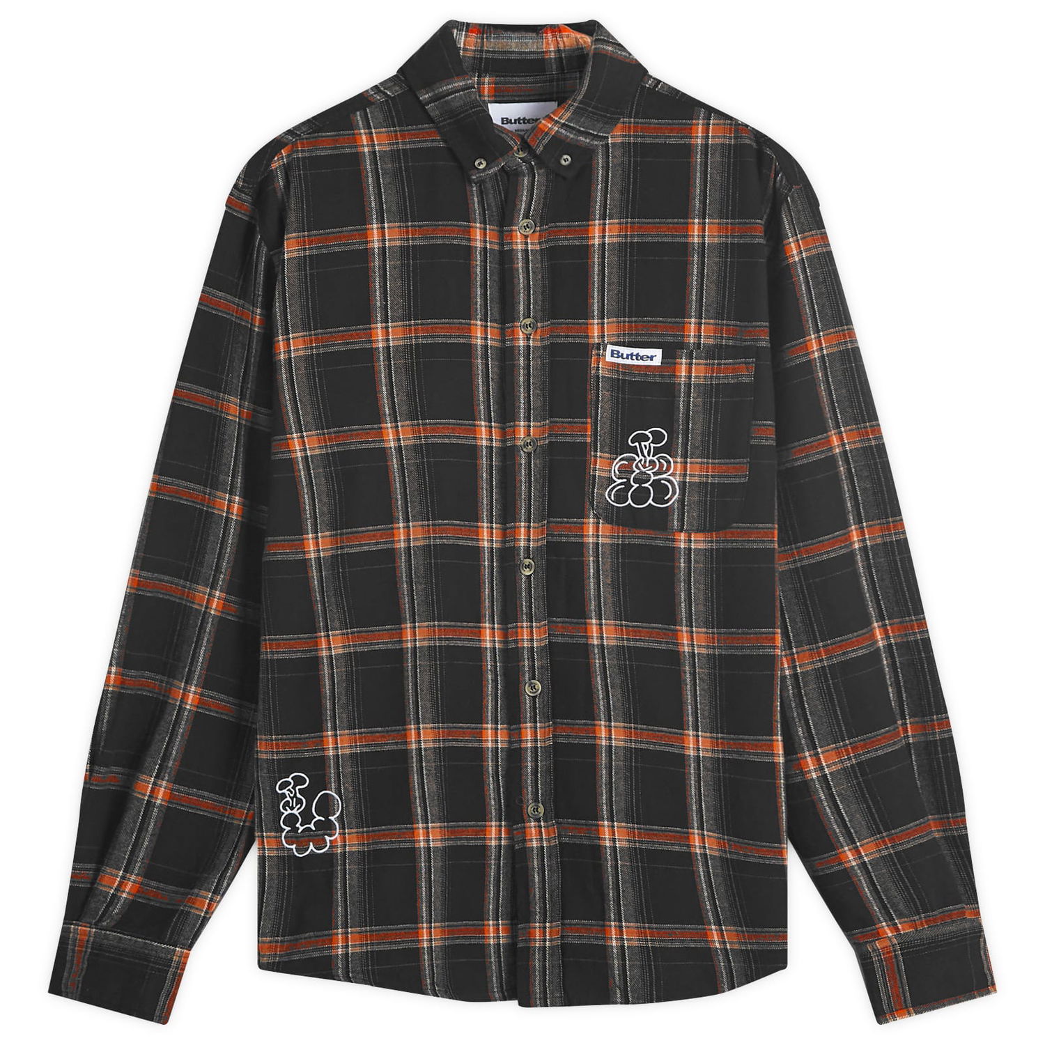 Košeľa Butter Goods Bugs Flannel Shirt Čierna | BG243403-BLK, 0