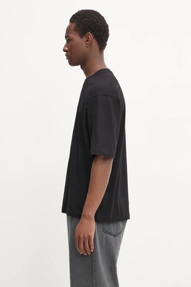 Tričko Filling Pieces Filling Pieces Boxy Embroidered T-Shirt Čierna | 74413791861, 2