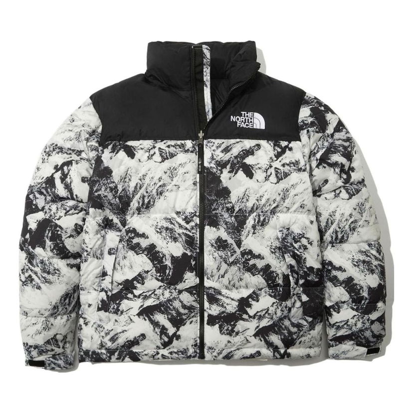 Prešívaná bunda The North Face 1996 Novelty Nuptse Print Puffer Jacket Čierna | NJ1DN76A