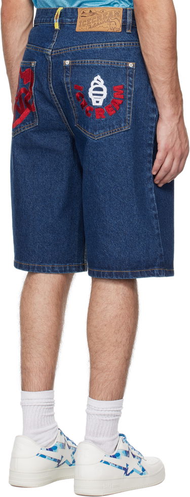 Šortky BBC IceCream ICECREAM Running Puppy Denim Shorts Modrá | IC24415, 2
