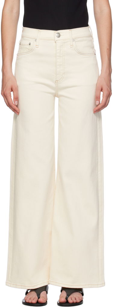 Džínsy rag & bone Sofie Ankle Wide-Leg Jeans Biela | WDD24P2993BREC, 0