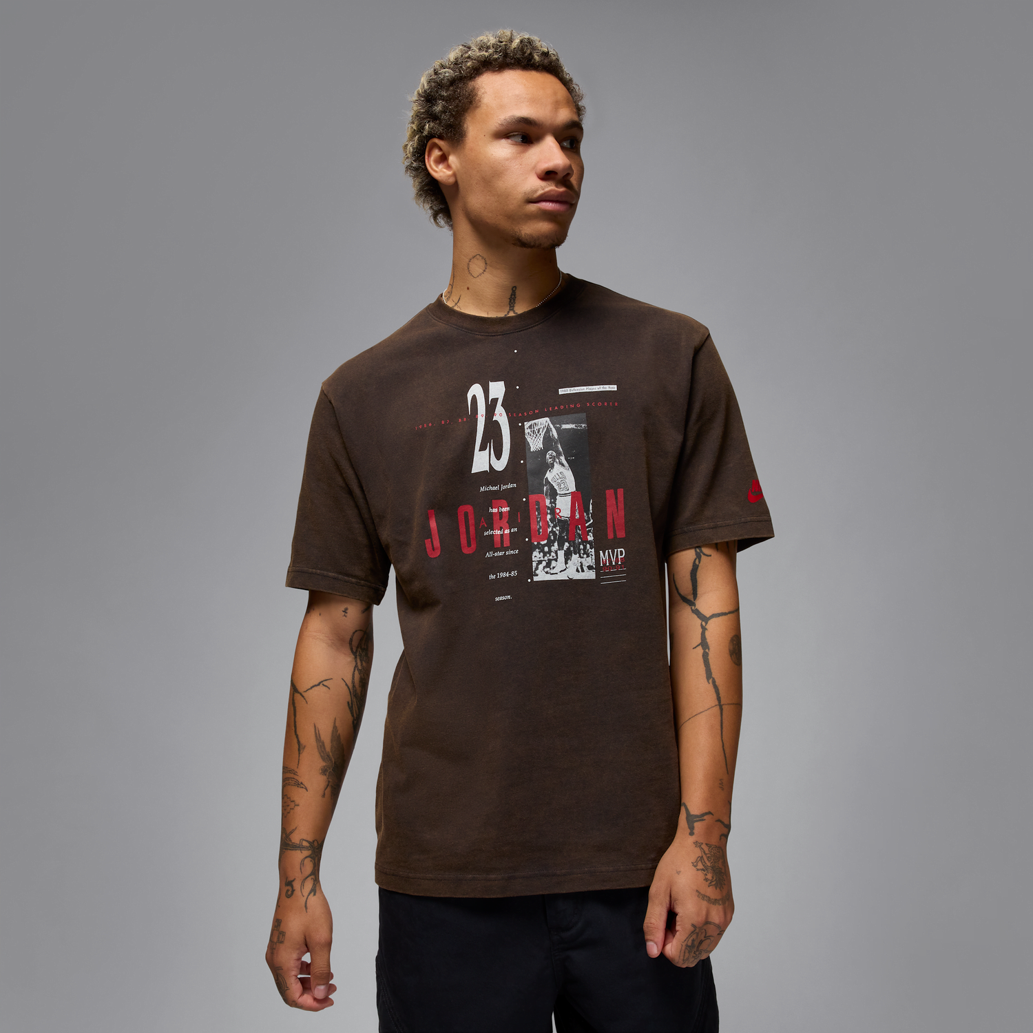 Tričko Jordan Jordan M J Reissue Graphic Short Sleeve T-Shirt Hnedá | HJ2356-010, 0