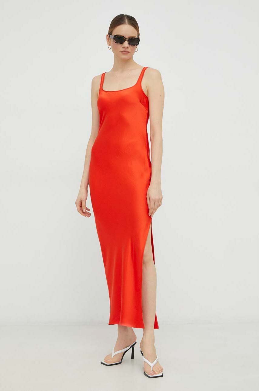Šaty Samsoe Samsoe Sunna Slim Fitting Dress Oranžová | F23100173, 0