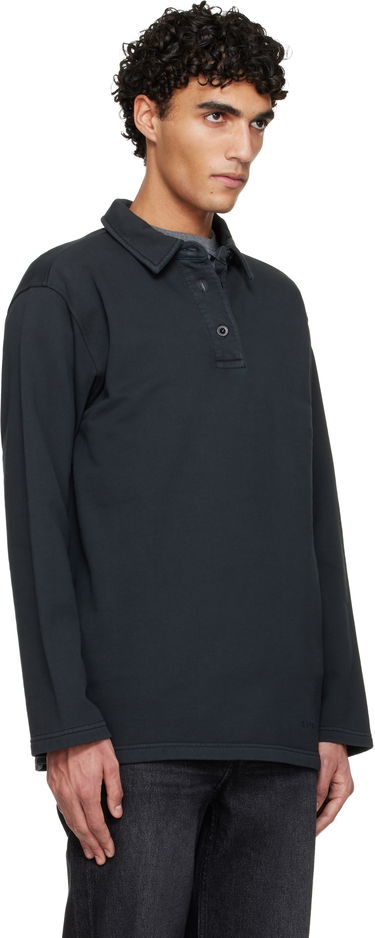 Polo tričko A.P.C. Long-Sleeve Polo Čierna | COHMC-M37002, 4
