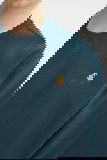 Mikina Carhartt WIP American Script Sweatshirt with embroidered logo Zelené | I025475.0AUXX, 3