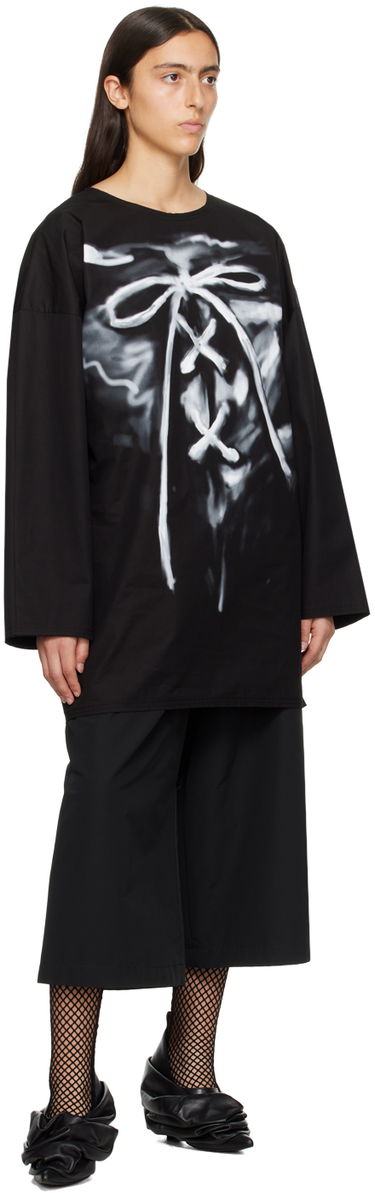 Tričko We11done Long Sleeve Graphic T-Shirt Čierna | WD-SH3-23-184-U-BK, 3