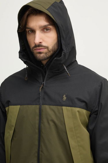 Vetrovka Polo by Ralph Lauren Hooded Lightweight Colorblock Jacket Zelené | 710955629, 4