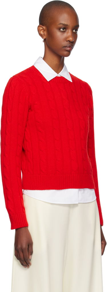 Sveter &Daughter Cable Crewneck Sweater Červená | F2304, 1
