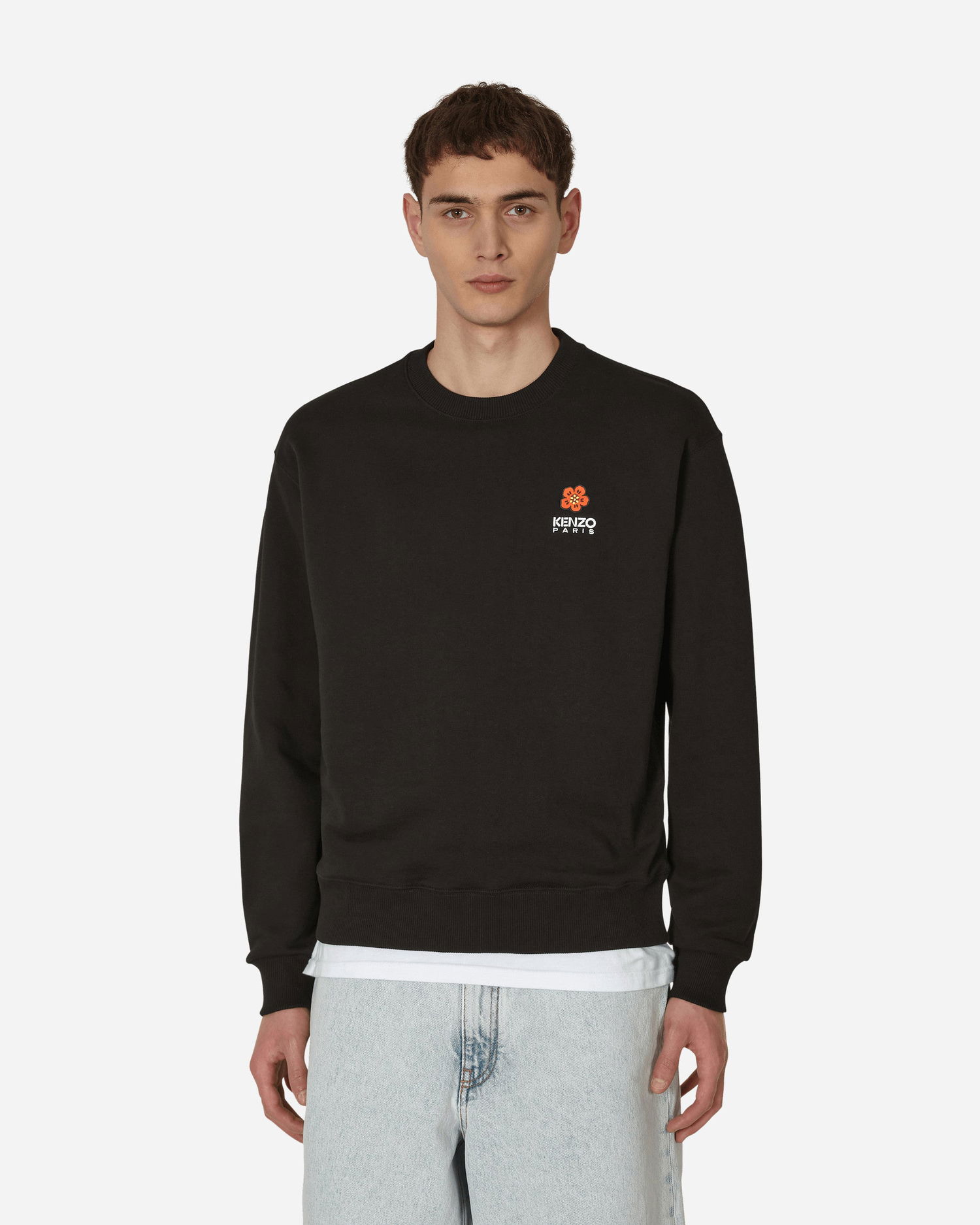 Mikina KENZO 'Boke Flower' Crest Classic Crewneck Sweatshirt Čierna | FD55SW4404MF 99, 0