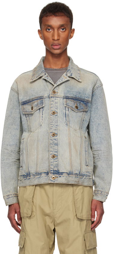 Bunda We11done We11done Washed Denim Jacket Modrá | WD-DJ3-24-315-U-SK, 0