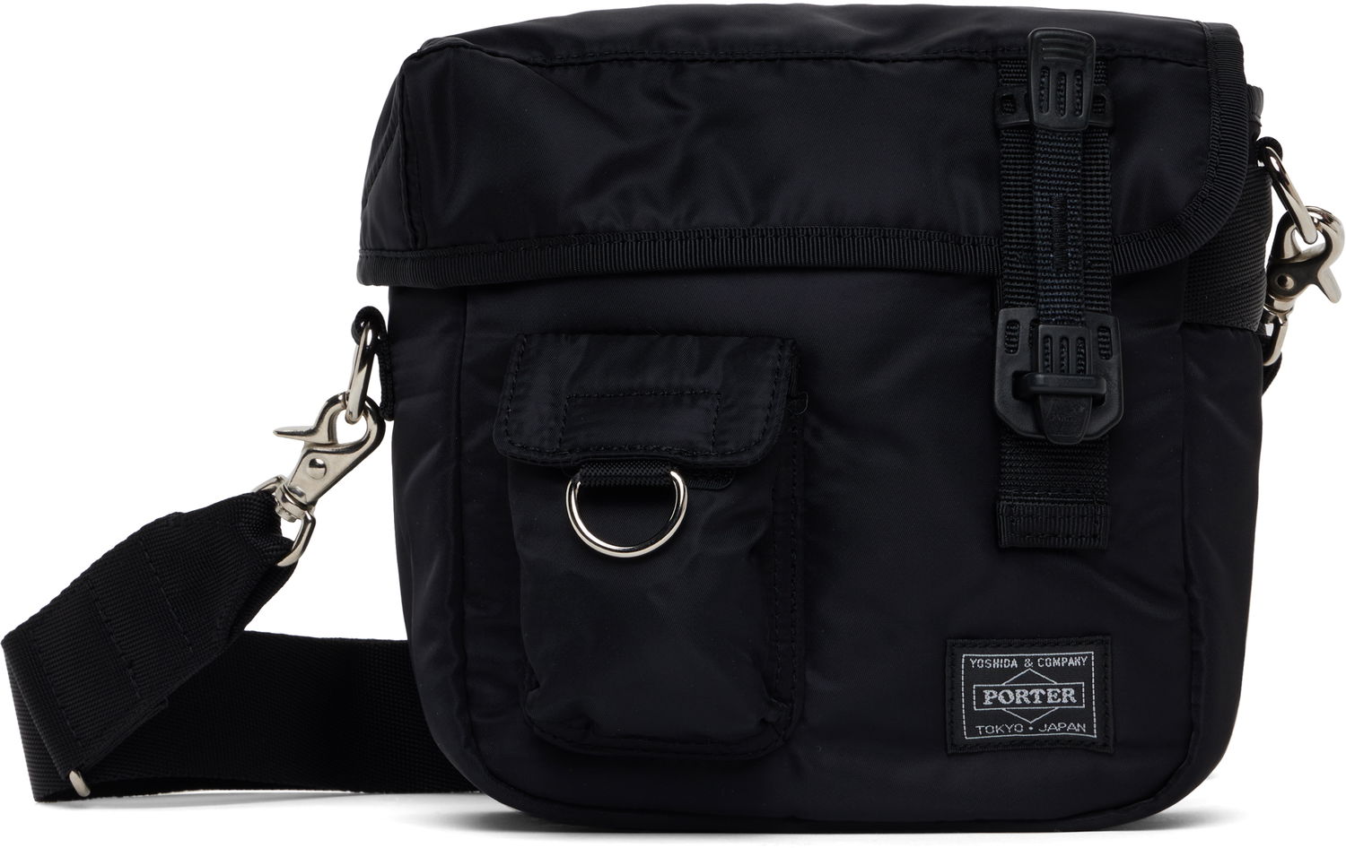 Taška cez rameno Comme des Garçons PORTER Edition Nylon Twill Pouch Čierna | HO-K202-051, 0